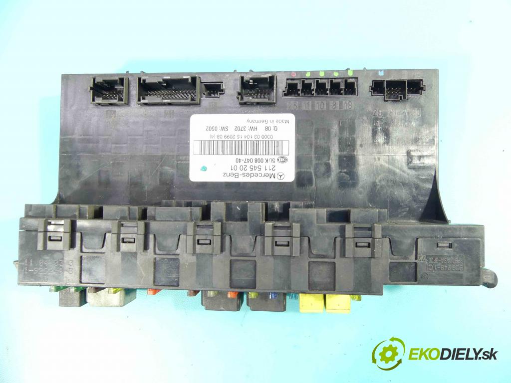 Mercedes E W211 2002-2009 4.0 cdi 260 hp automatic 191 kW 3996 cm3 4- skříňka pojistková 5DK008047-40 (Pojistkové skříňky)