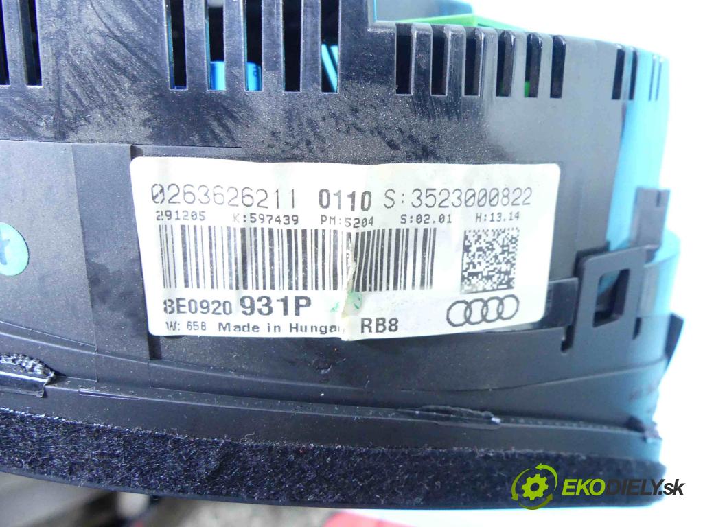 Audi A4 B7 2004-2008 3.0 tdi 232KM automatic 171 kW 2967 cm3 5- prístrojovka/ budíky 8E0920931P (Prístrojové dosky, displeje)