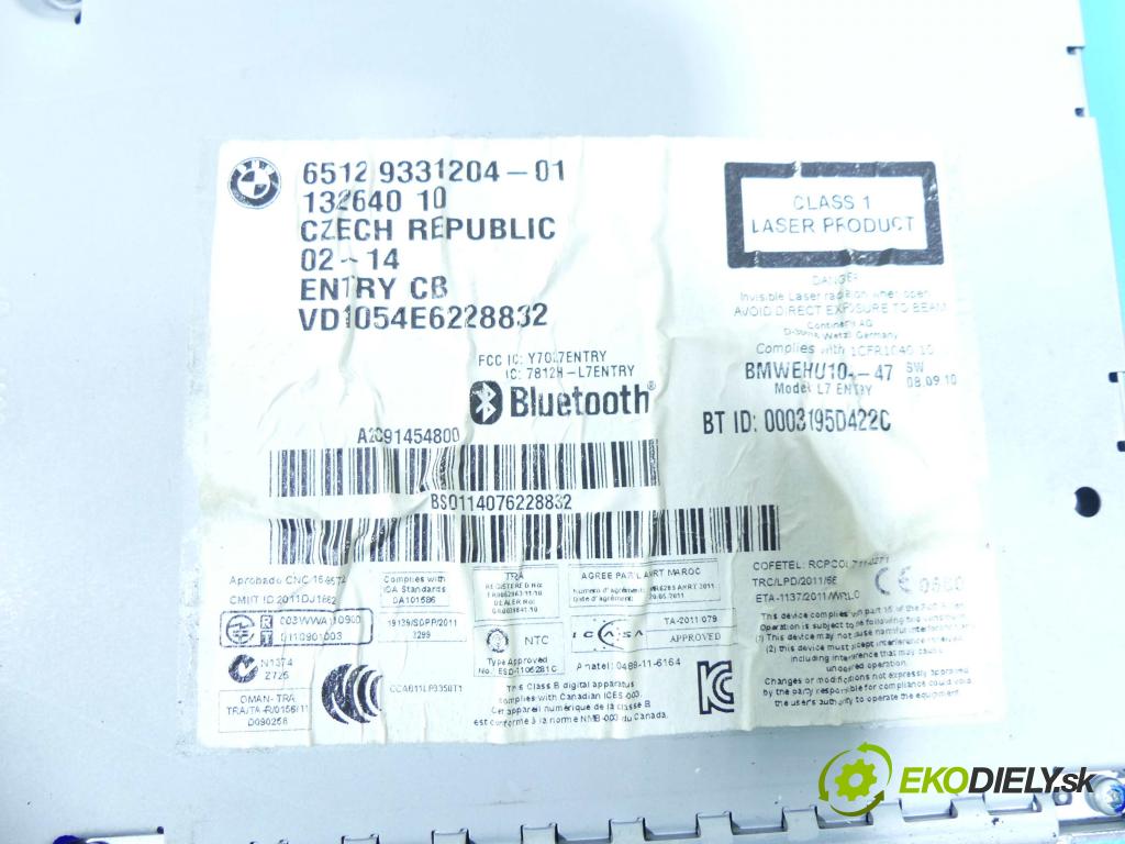 Bmw 1 F20 2011-2019 2.0d 116 HP manual 85 kW 1995 cm3 5- Radio originál 9331204-01