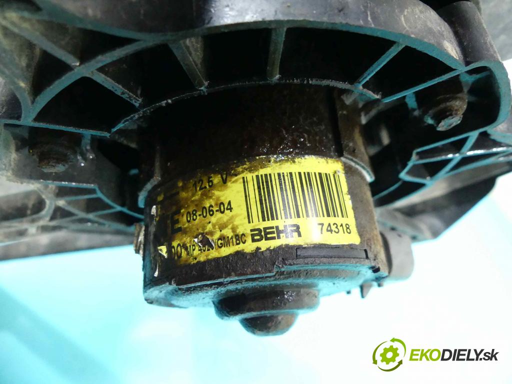 Opel Corsa C 2000-2006 1.2 16V 75 HP manual 55 kW 1199 cm3 3- Ventilátor chladiča 13123728