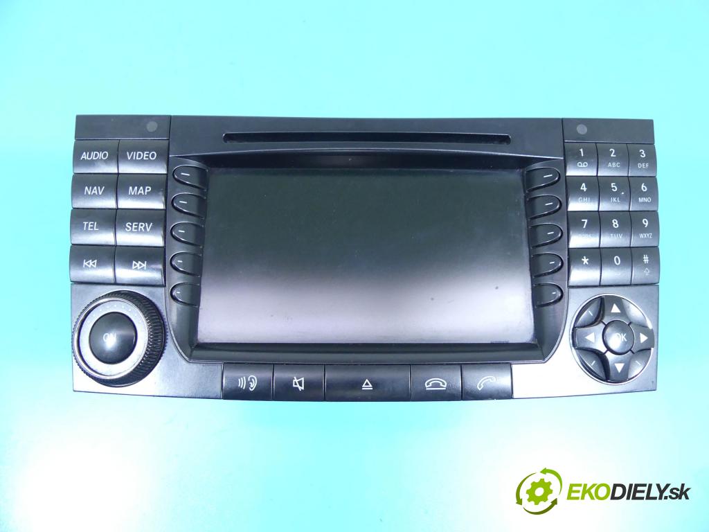 Mercedes E W211 2002-2009 4.0 cdi 260 HP automatic 191 kW 3996 cm3 4- Radio originál A2118272442