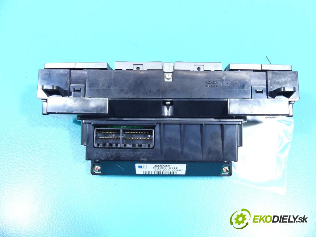 Honda Fr-v 2.0 16V 150 HP manual 110 kW 1998 cm3 5- panel kúrenia 4119-402184