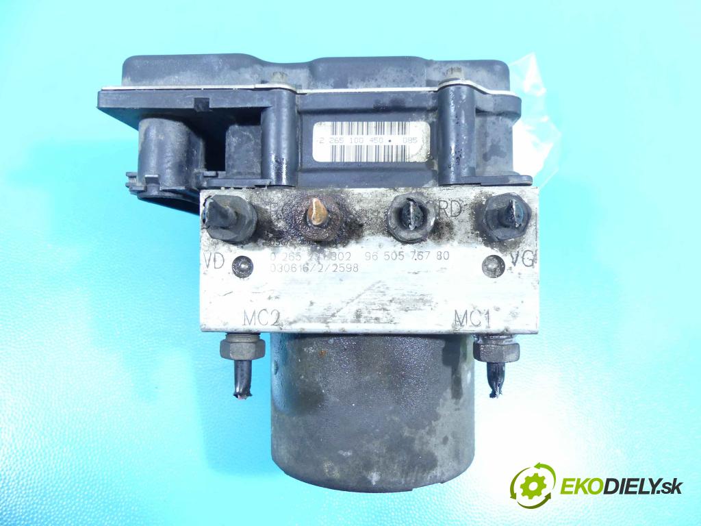 Peugeot 307 1.6 16V 109 HP manual 80 kW 1587 cm3 5- čerpadlo abs 0265800301 (Pumpy ABS)