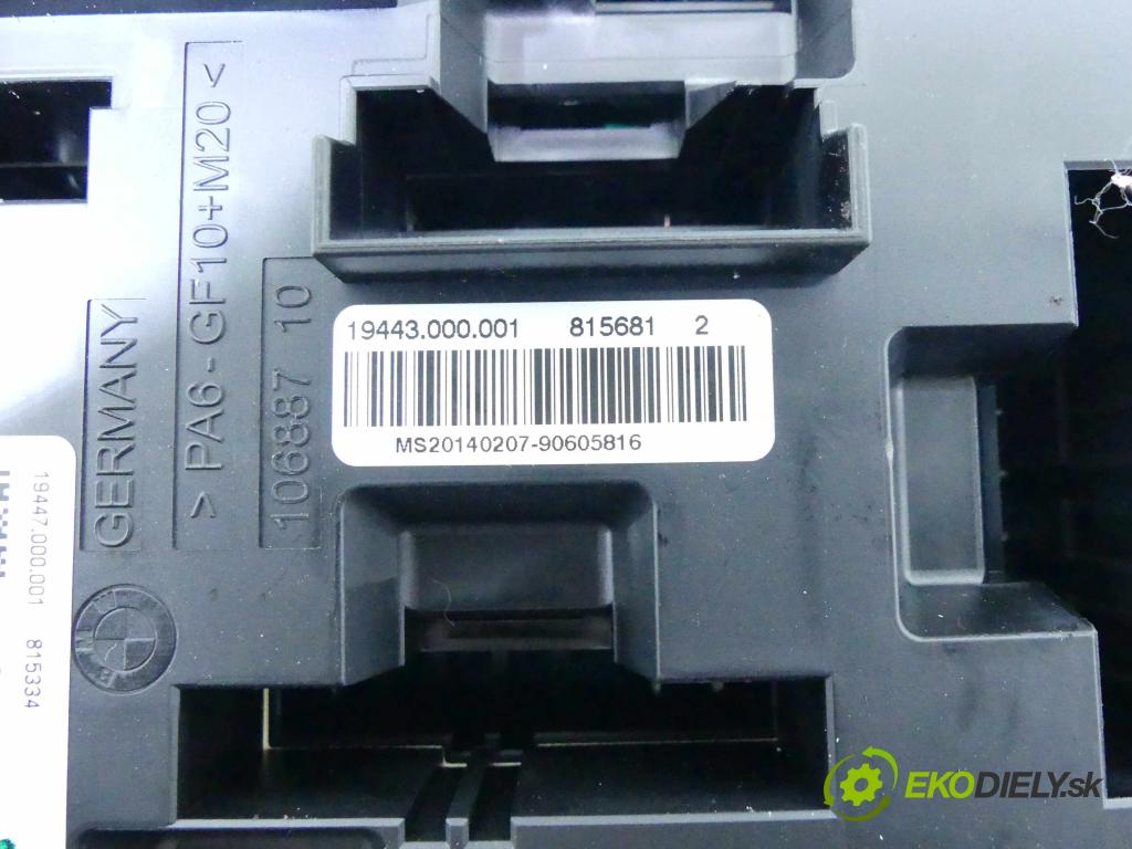 Bmw 1 F20 2011-2019 2.0d 116 hp manual 85 kW 1995 cm3 5- skříňka pojistková 9337881 (Pojistkové skříňky)