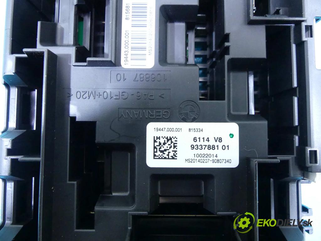 Bmw 1 F20 2011-2019 2.0d 116 hp manual 85 kW 1995 cm3 5- skříňka pojistková 9337881 (Pojistkové skříňky)