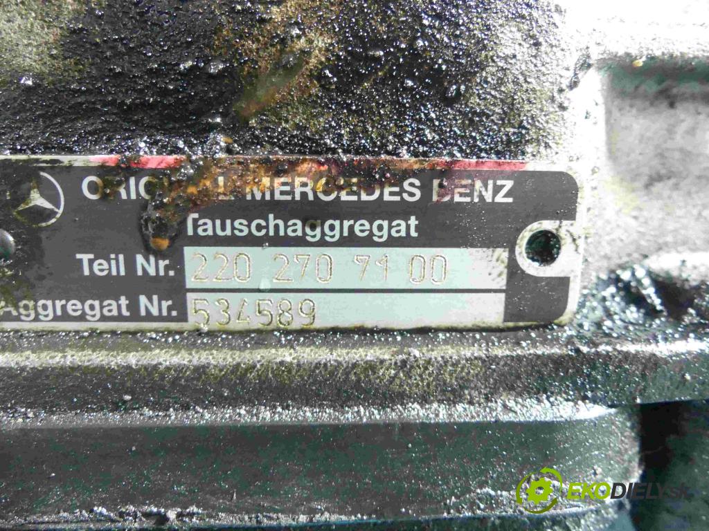 Mercedes E W211 2002-2009 4.0 cdi 260 HP automatic 191 kW 3996 cm3 4- prevodovka stupeň,rýchlosť automat 2202707100