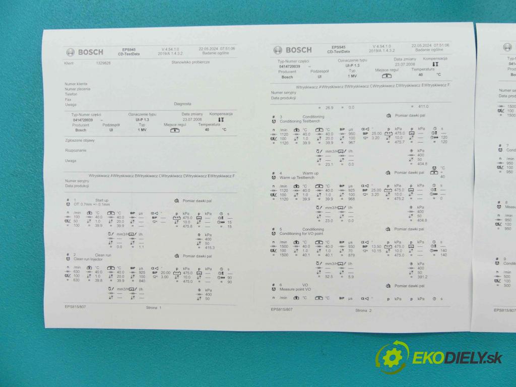 Vw Bora 1.9 tdi 116 HP manual 85 kW 1896 cm3 5- vstrekovacie čerpadlo 0414720039 (Vstrekovače)