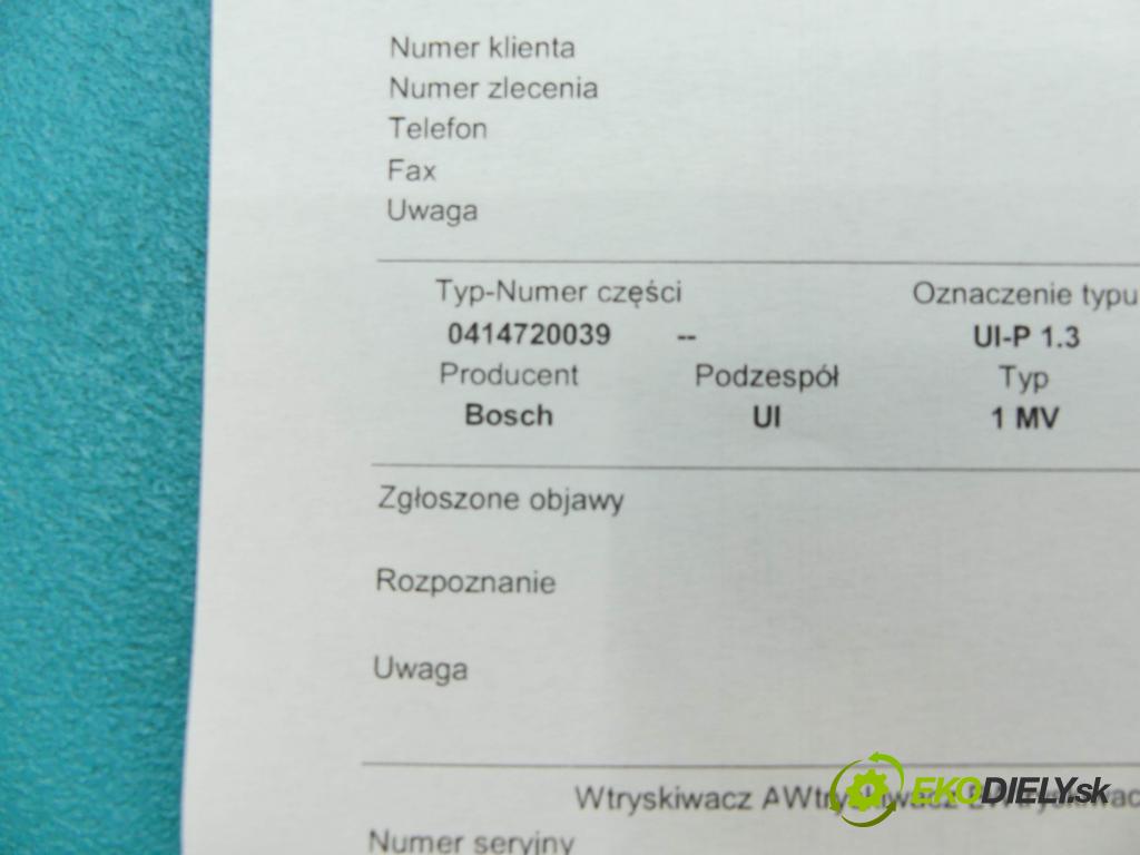 Vw Bora 1.9 tdi 116 HP manual 85 kW 1896 cm3 5- vstrekovacie čerpadlo 0414720039 (Vstrekovače)