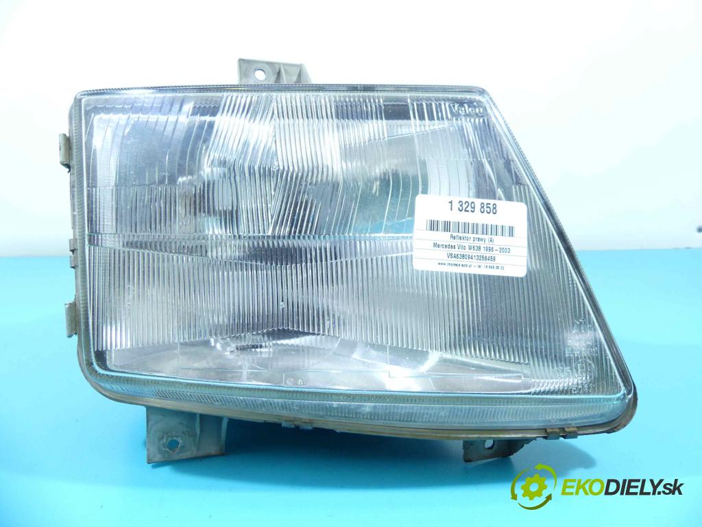 Mercedes Vito W638 1996-2003 2.2 cdi 102 HP manual 75 kW 2151 cm3 5- Reflektor: pravý 6388200161 (Pravé)