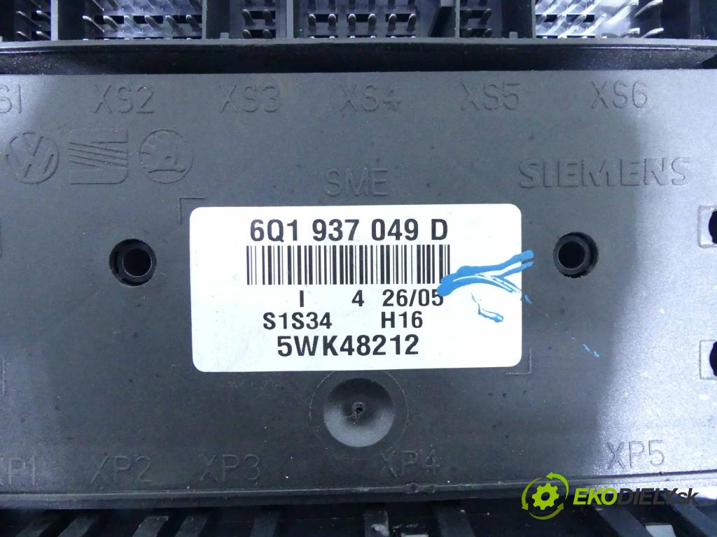 Vw Fox 1.2 6V 54 HP manual 40 kW 1198 cm3 3- modul riadiaca jednotka 6Q1937049D (Ostatné)