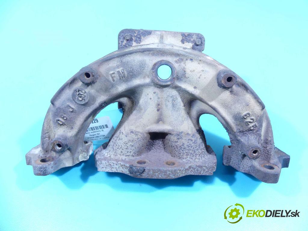 Peugeot 307 1.6 16v 109 hp manual 80 kW 1587 cm3 5- potrubí výfuk  (Výfukové potrubí)