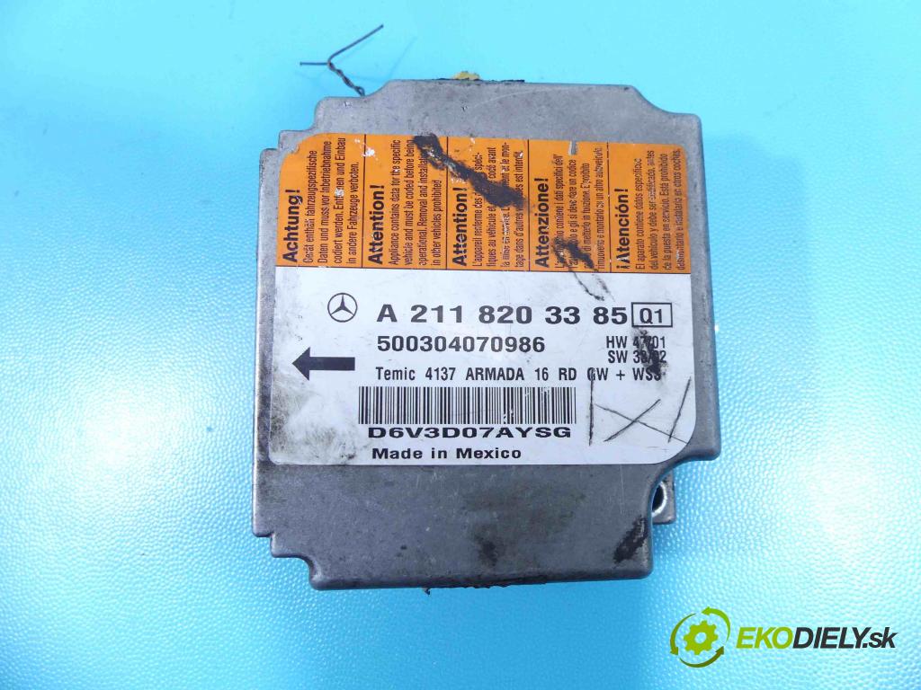 Mercedes E W211 2002-2009 4.0 cdi 260 HP automatic 191 kW 3996 cm3 4- modul riadiaca jednotka A2118203385 (Ostatné)