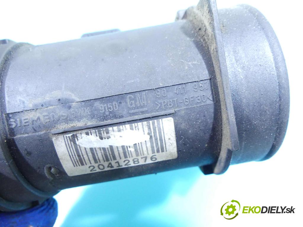 Opel Vectra B 1995-2002 2.0 16V 136 HP manual 100 kW 1998 cm3 5- průtokoměr: 5WK9150 (Váhy vzduchu)