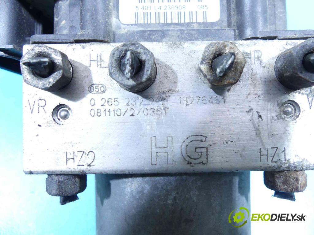 Opel Meriva A 2002-2010 1,3.0 cdti 75 HP manual 55 kW 1248 cm3 5- čerpadlo abs 0265232212 (Pumpy ABS)