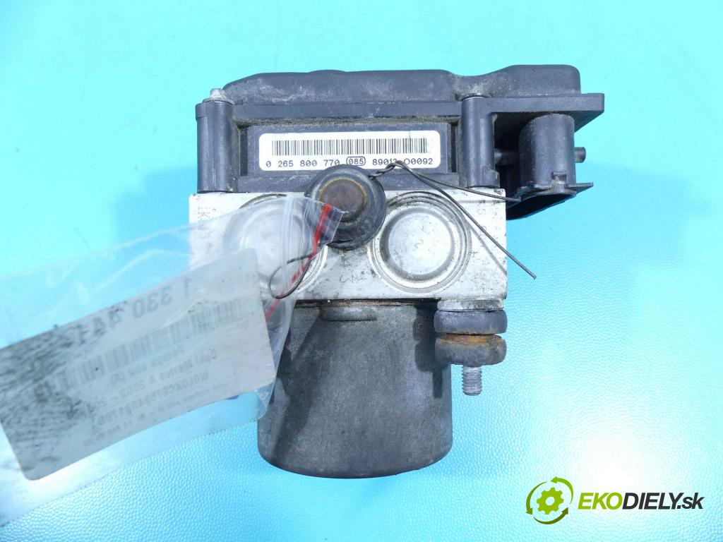 Opel Meriva A 2002-2010 1,3.0 cdti 75 HP manual 55 kW 1248 cm3 5- čerpadlo abs 0265232212 (Pumpy ABS)