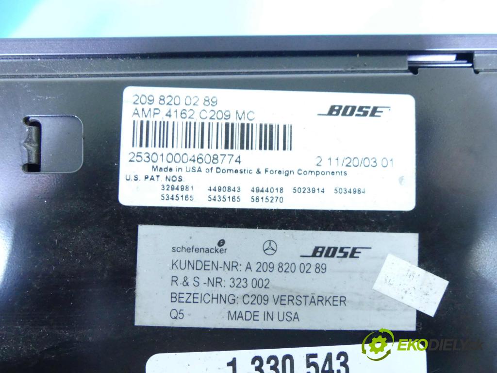 Mercedes CLK II C209 2002-2009 2.7 CDI 170 HP automatic 125 kW 2685 cm3 2- Zesilovač: A2098200289 (Zosilňovače)