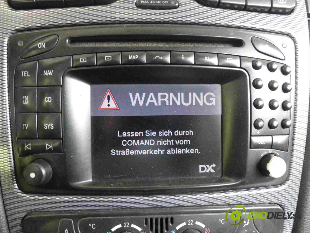 Mercedes CLK II C209 2002-2009 2.7 CDI 170 HP automatic 125 kW 2685 cm3 2- Radio originál A2038275242