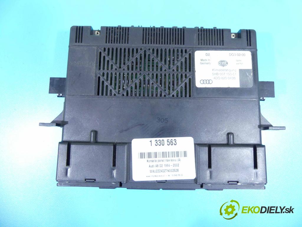 Audi A8 D2 1994-2002 4.2 V8 299KM automatic 220 kW 4172 cm3 4- panel kúrenia 4D0820043B