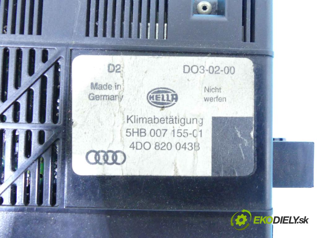Audi A8 D2 1994-2002 4.2 V8 299KM automatic 220 kW 4172 cm3 4- panel kúrenia 4D0820043B