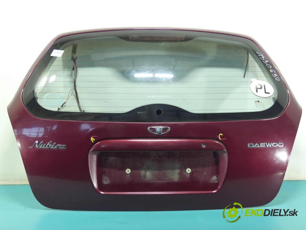 Daewoo Nubira I 1997-1999 1.6 16v 106 hp manual 77,8 kW 1598 cm3 5- zadní kufrové dveře  (Zadní kapoty)