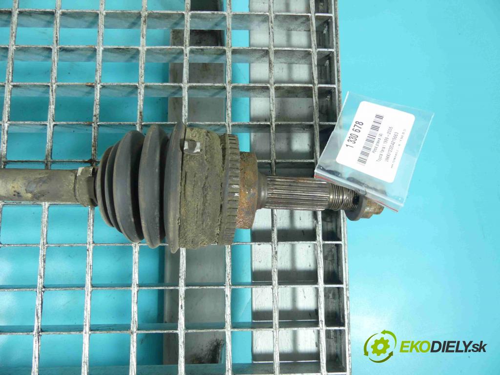 Toyota Yaris I 1999-2005 1.0 vvti 65 HP manual 48 kW 998 cm3 5- poloos pravé P26080567 (Poloosy)