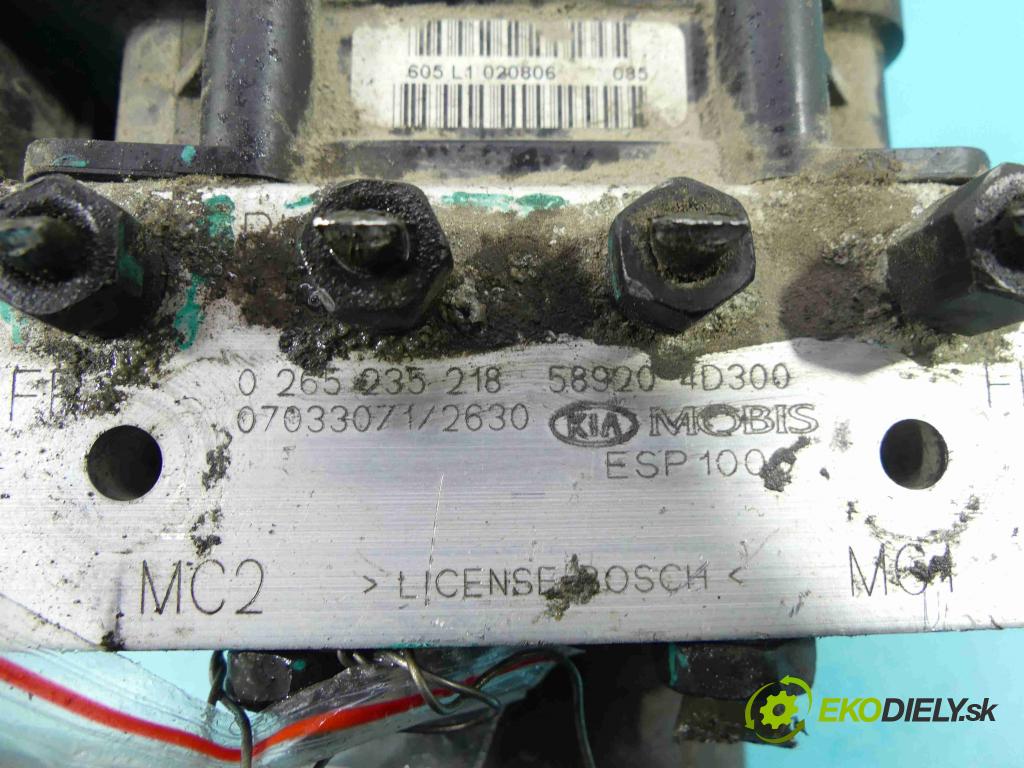 Kia Carnival II 2005-2014 2.9 crdi 185 HP manual 136 kW 2902 cm3 5- čerpadlo abs 0265950614 (Pumpy ABS)