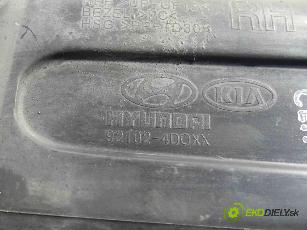 Kia Carnival II 2005-2014 2.9 crdi 185 HP manual 136 kW 2902 cm3 5- Reflektor: pravý 92102-4D0XX (Pravé)