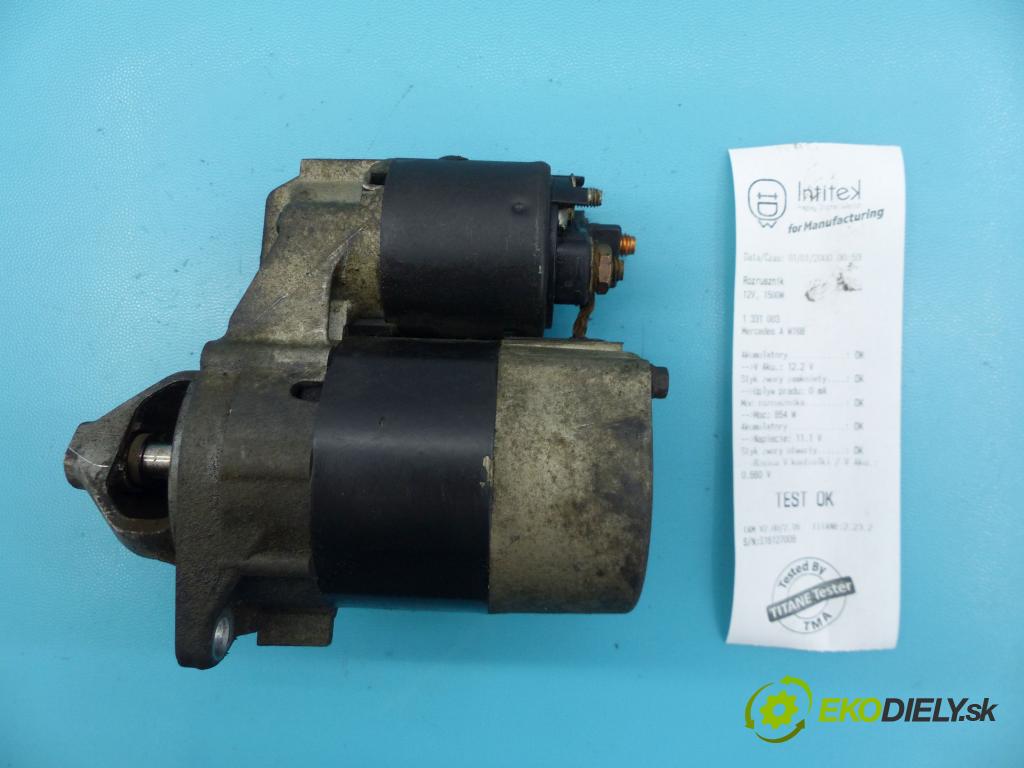 Mercedes A W168 1997-2004 1.6 102 HP manual 75 kW 1598 cm3 5- štartér D7E8 (Štartér)