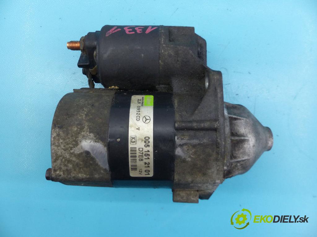 Mercedes A W168 1997-2004 1.6 102 HP manual 75 kW 1598 cm3 5- štartér D7E8 (Štartér)