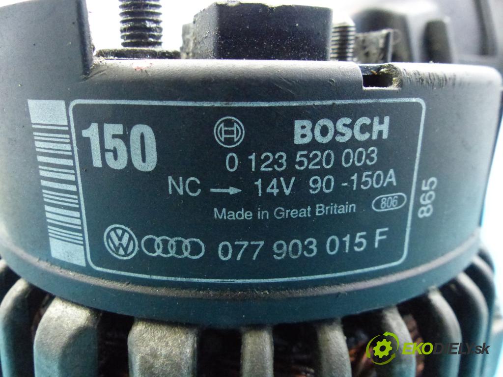 Audi A8 D2 1994-2002 4.2 V8 299KM automatic 220 kW 4172 cm3 4- Alternator 0123520003 (Alternátory)