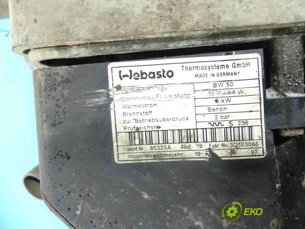 Audi A8 D2 1994-2002 4.2 V8 299KM automatic 220 kW 4172 cm3 4- Webasto 4D0265081 (Webasto ohřívače)