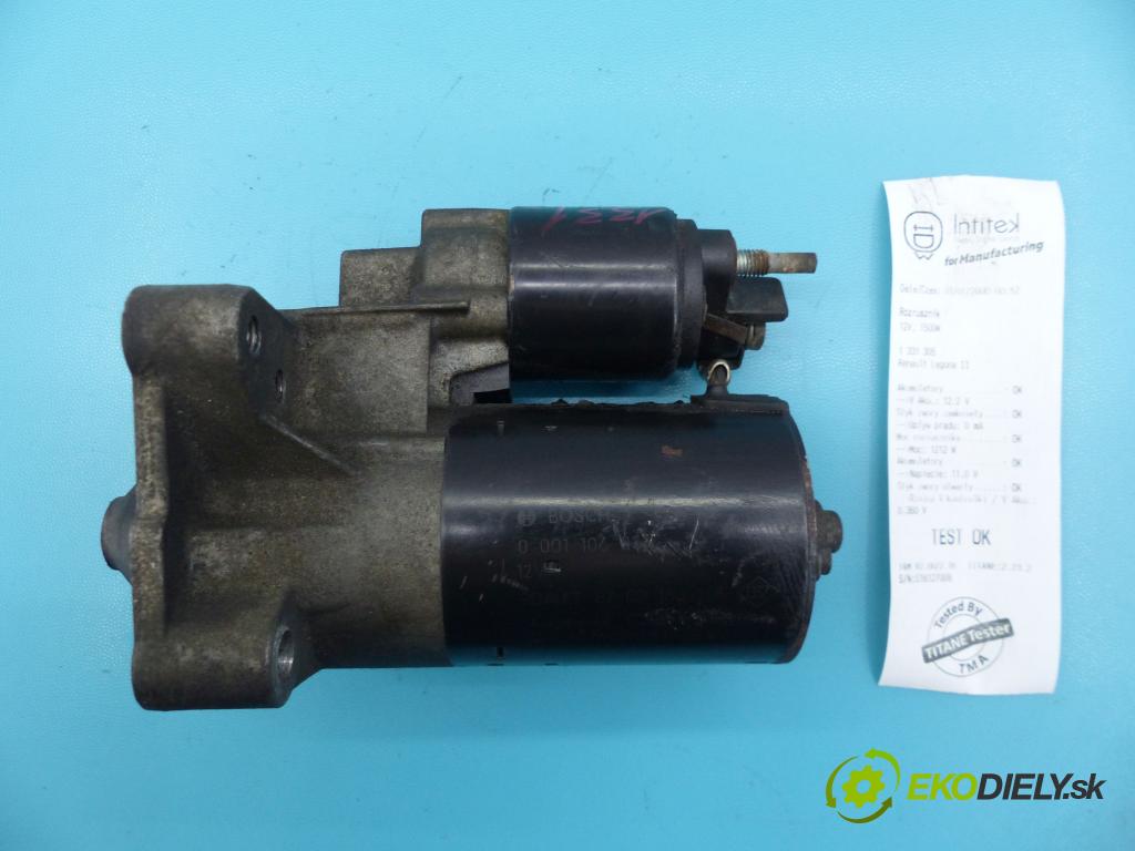 Renault Laguna II 2001-2007 2.0 16v 140 HP manual 103 kW 1998 cm3 5- štartér 8200186148 (Štartéry)