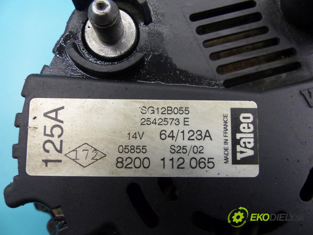 Renault Laguna II 2001-2007 2.0 16v 140 hp manual 103 kW 1998 cm3 5- Alternator 8200112065 (Alternátory)