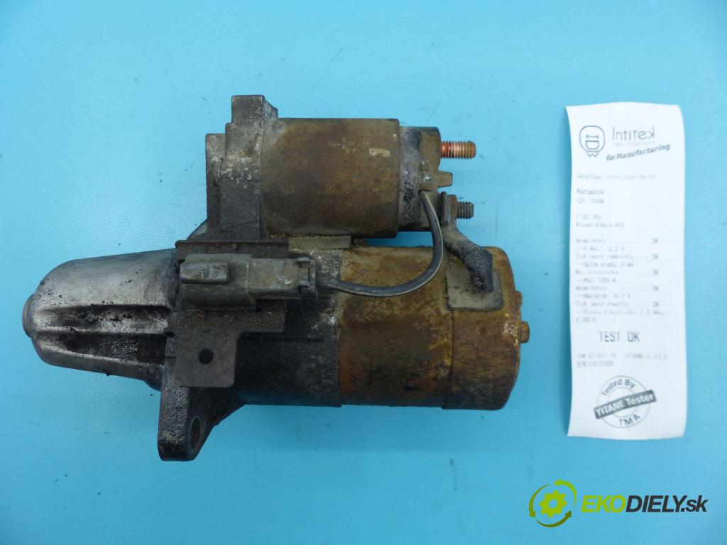 Nissan Almera N15 1995-2000 1.4 16v 75 HP manual 55 kW 1392 cm3 4- štartér  (Štartéry)