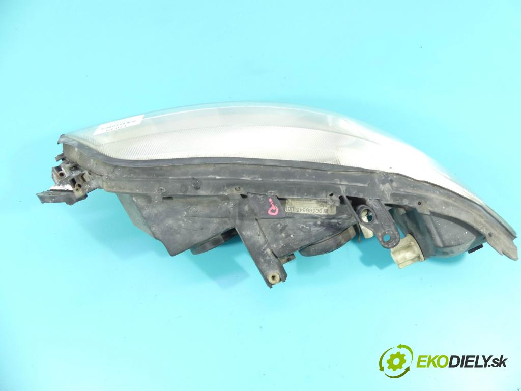 Opel Vectra B 1995-2002 1.8 16v 122 HP manual 90 kW 1796 cm3 4- Reflektor: pravý 90586845 (Pravé)