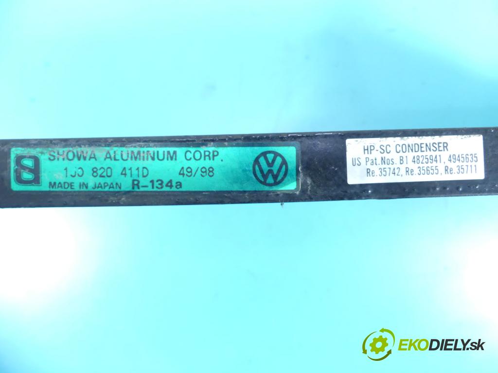 Vw Golf IV 1997-2003 1.6 FSI 110 HP manual 81 kW 1598 cm3 5- chladič klimatizácie 1J0820411D (Chladiče klimatizácie)