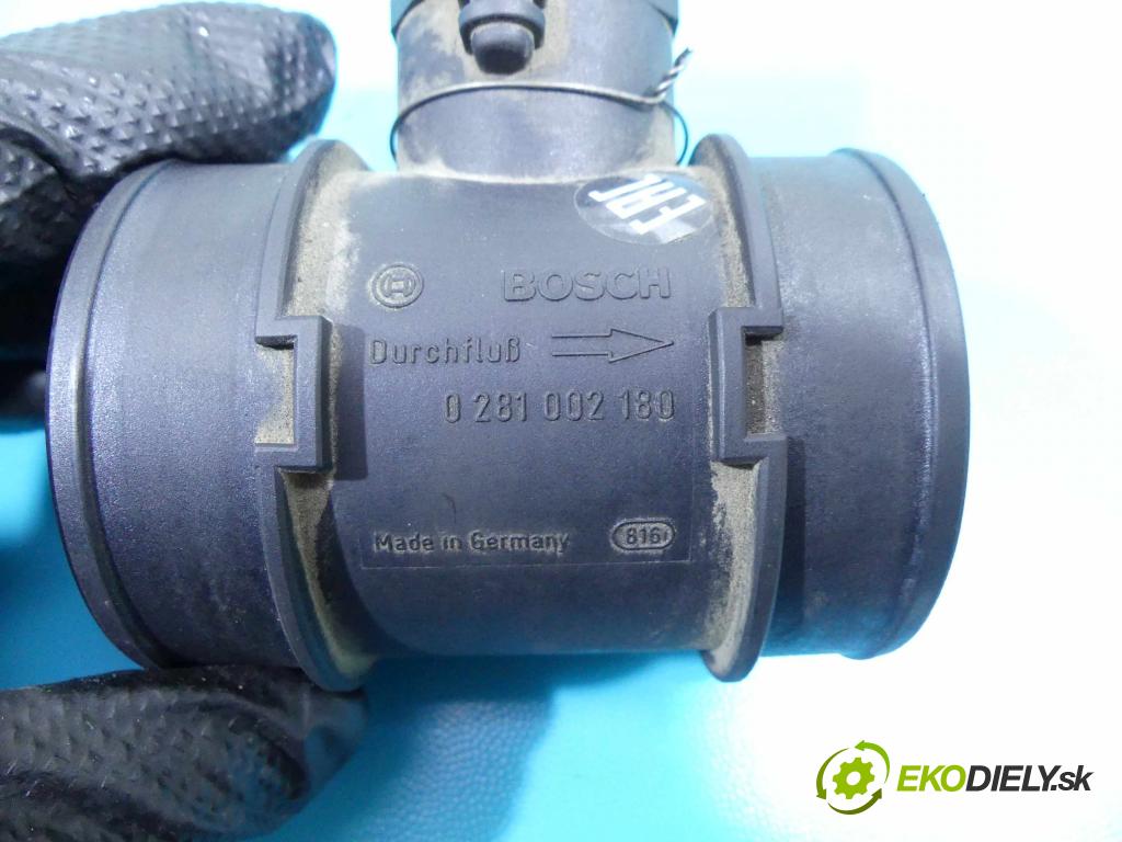 Opel Corsa C 2000-2006 1.7 dti 65 HP manual 48 kW 1686 cm3 3- průtokoměr: 0281002180 (Váhy vzduchu)