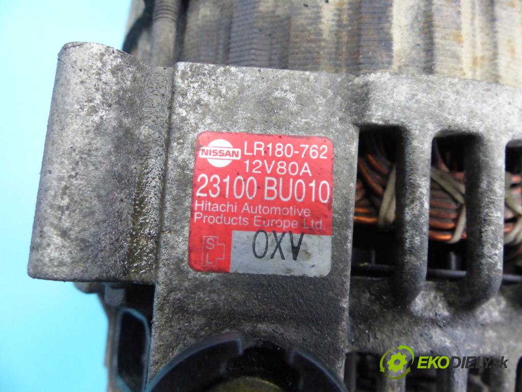 Nissan Almera N16 2000-2006 1.8 16v 114 hp manual 84 kW 1769 cm3 5- Alternator 23100BU010 (Alternátory)