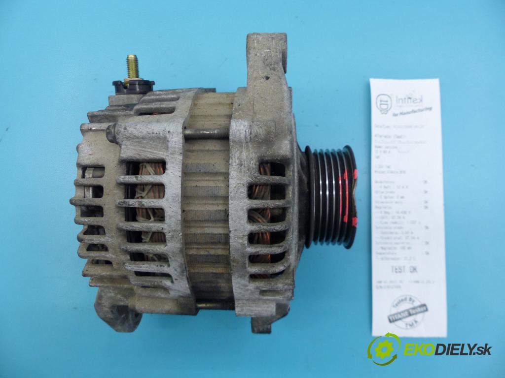 Nissan Almera N16 2000-2006 1.8 16v 114 hp manual 84 kW 1769 cm3 5- Alternator 23100BU010 (Alternátory)