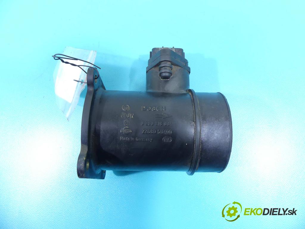 Nissan Almera N16 2000-2006 1.8 16v 114 HP manual 84 kW 1769 cm3 5- průtokoměr: 0280218094 (Váhy vzduchu)