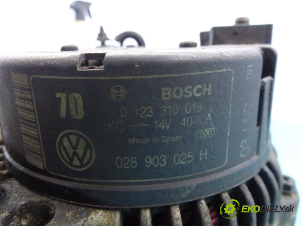 Vw Polo III 6N 1994-2001 1.4 mpi 60 hp manual 44 kW 1390 cm3 5- Alternator 0123310019 (Alternátory)