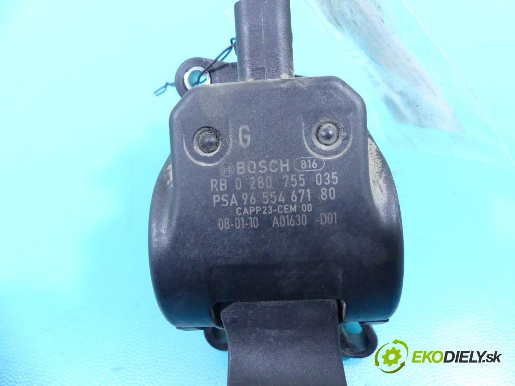 Peugeot Partner I 1996-2008 1.6 hdi 75 HP manual 55,2 kW 1560 cm3 5- pedále 0280755035 (Pedále)