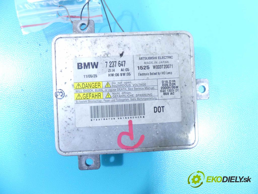 Bmw 5 F10 2010-2017 2.0 184hp automatic 135 kW 1995 cm3 4- střídač: xenon 7237647 (Riadiace jednotky xenónu)