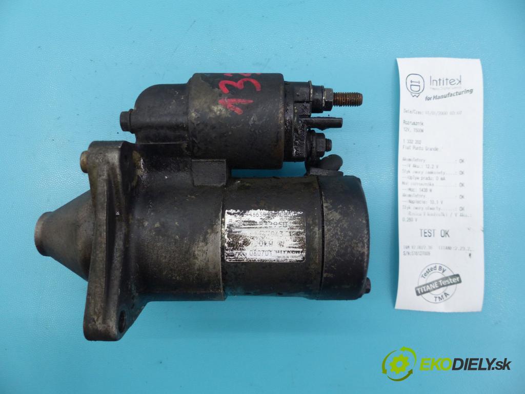 Fiat Punto Grande 1.4 77 HP manual 57 kW 1368 cm3 5- štartér  (Štartéry)