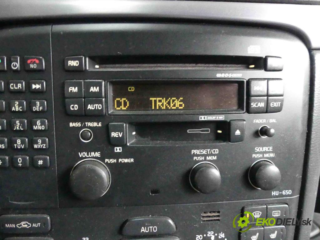 Volvo S80 I 1998-2006 2.4 D5 163 HP automatic 120 kW 2401 cm3 4- Radio originál 30737704