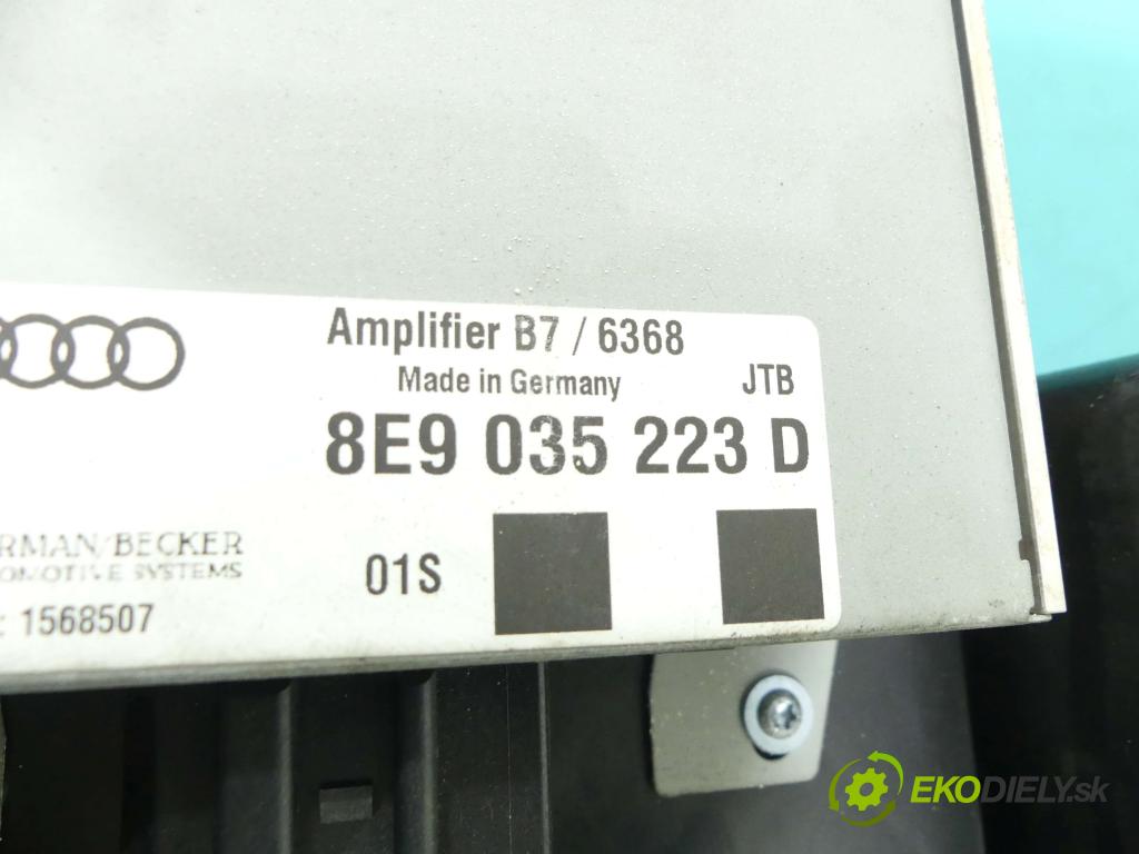 Audi A4 B7 2004-2008 1.8 T (ADR) 163 HP manual 120 kW 1781 cm3 5- Subwoofer: 8E9035223D (Audio zariadenia)