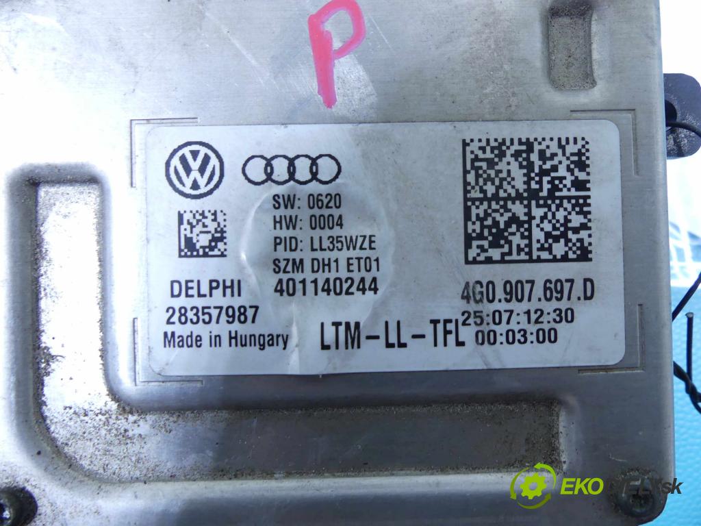 Audi A6 C7 2011-2018 2.0 TFSI 211KM automatic 155 kW 1984 cm3 4- střídač: xenon 4G0907697D (Riadiace jednotky xenónu)