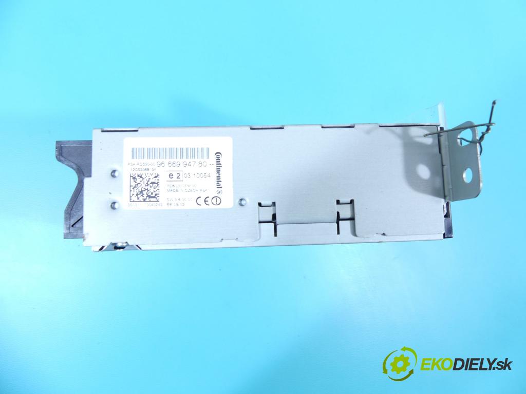 Citroen C4 II 2010-2017 1.6 hdi 92 HP manual 68 kW 1560 cm3 5- Radio originál 9666994780