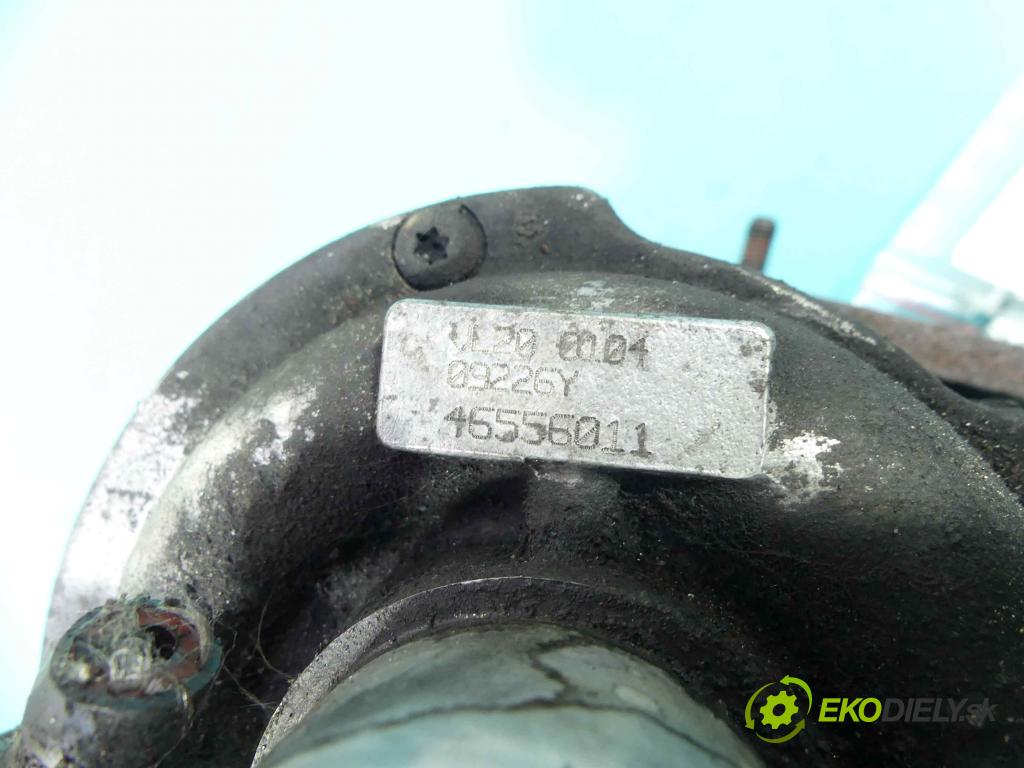 Fiat Punto II 1999-2010 1.9 jtd 80 HP manual 59 kW 1910 cm3 5- turbodúchadlo, turbo VL20 (Turbodúchadlá (kompletné))