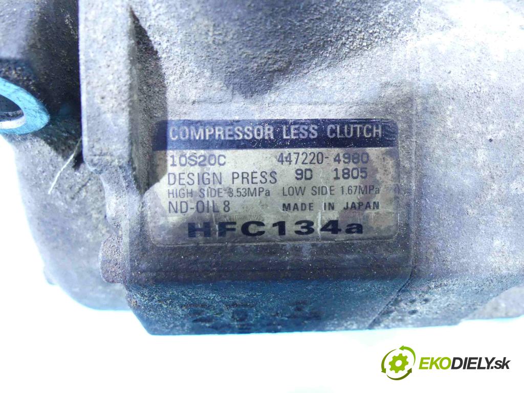 Chrysler Voyager IV 2000-2007 2.5 crdi 143 hp manual 105 kW 2499 cm3 5- Kompresor: klíma 447220-4980 (Kompresor klimatizace)